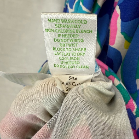 Lilly Pulitzer Romper Size XS Pink Blue Long Sleeve Vacation‎ Colorful Art - Picture 8 of 9